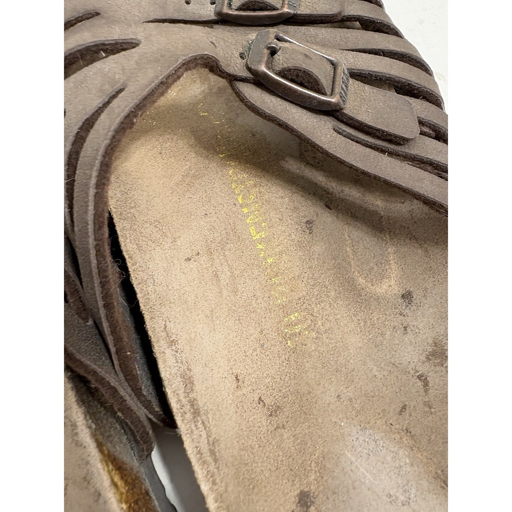 Birkenstock Granada Brown Leather Soft Footbed Sandals Women's Size 40 9, 9.5 - Picture 4 of 5